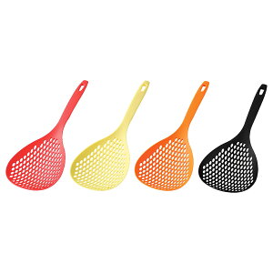【エントリーでP10倍◆】【選べる4カラー】 ビッグメッシュスプーン 燕三条 国産 日本製 穴あきお玉 おたま レードル ヘラ ターナー フライ返し 調理 調理器具 料理 盛り付け 店 レストラン