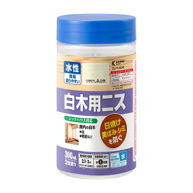 【エントリーでP5倍◆】カンペハピオ 水性白木用ニスA つやけしとうめい 300ML カンペハピオ ハピオセレクト 塗料 ペンキ 水性塗料 油性塗料 鉄部 木部 多用途 屋内 屋外 兼用 樹脂 DIY 防カビ プラスチック コンクリート ブロ