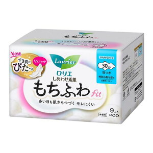 【エントリーでP10倍◆】ロリエ しあわせ素肌 もちふわfit 特別心配な昼用30cm 生理用品 衛生用品 ナプキン まとめ買い おりもの 昼用 夜用 多い日 漏れない 消耗品 サニタリー用品 吸水力 敏