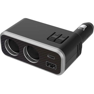 【エントリーでP10倍◆】2連DソケットPD30W/USBレインボー USB増設ソケット カーチャージャー スマホ充電器 カー用品 カシムラ USB増設ソケット カーチャージャー スマホ充電器 カー用品 カシ