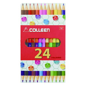 【エントリーでP10倍◆】コーリン鉛筆 787六角 12本24色紙箱入り色鉛筆 絵画 お絵描き 塗り絵 文房具 鉛筆 画材 イラスト スケッチ デッサン 水彩色鉛筆 油性色鉛筆 描画用品 芸術 文具