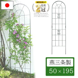【◆P10倍】楽天ランキング1位獲得 ガーデニング フェンス トレリス アイアン 日本製 高さ195cm モスグリーン ローズオベリスク オベリスク つるバラ つる 花 薔薇 バラ ばら クレマチス 菜園 組み立て 支柱 園芸 家庭菜園 園芸資材 資材 園芸用品 No.183 小林金物 国産