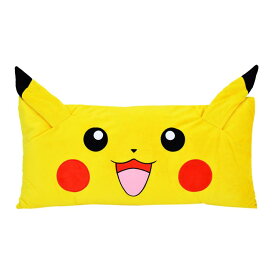 【◆P10倍】モリシタ ポケモン 枕 (ピカチュウ フェイスダイカット Lサイズ) ぬいぐるみ グッズ 背もたれ 昼寝枕 クッション 43x90x10cm イエロー 可愛い 柔らかめ pokemon ポケットモンスター キャラクター まくらのモリシタ