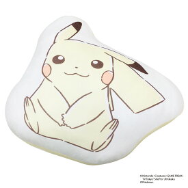 【◆P10倍】モリシタ ポケモン 抱き枕 (ピカチュウ もちもちフェイスクッション) ぬいぐるみ グッズ ダイカット 背もたれ 昼寝枕 イエロー 30x35x8cm 可愛い 柔らかめ pokemon ポケットモンスター キャラクター まくらのモリシタ