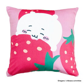 【◆P10倍】モリシタ ちいかわ クッションカバー (いちご ピンク) 45x45cm グッズ 可愛い 柔らかめ 背もたれクッション カバー おしゃれ なんか小さくてかわいいやつ キャラクター まくらのモリシタ MORIPiLO