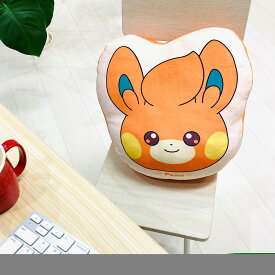 【◆P10倍】モリシタ ポケモン 抱き枕 (パピモッチ もちもちフェイスクッション) ぬいぐるみ グッズ ダイカット 背もたれ 昼寝枕 ベージュ 30x25x8cm 可愛い 柔らかめ pokemon ポケットモンスター キャラクター まくらのモリシタ