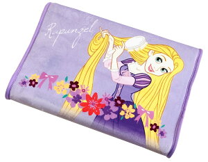 【エントリーでP10倍◆】モリシタ ディズニー 子供 枕 (ラプンツェル フラワー ソフト低反発枕) ぬいぐるみ グッズ クッション 35x25x5cm パープル 洗える カバー付き 可愛い 低め 小さめ 柔らか