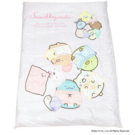 【◆P10倍】モリシタ サンエックス 掛け布団カバー シングル (すみっコぐらし 柔らかピーチスキン) ジュニアサイズ 子供用 ピンク 130x180cm グッズ 可愛い キャラクター まくらのモリシタ MORIPiLO