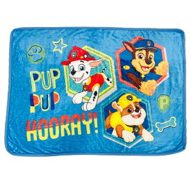 【◆P10倍】モリシタ パウパトロール 膝掛け ブランケット (マーシャル チェイス ラブル 柔らかフランネル) 可愛い あったか グッズ 毛布 夏 冬 冷房対策 72x100cm ネイビー キャラクター まくらのモリシタ MORIPiLO