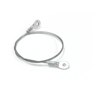 【エントリーでP10倍◆】ニッサチェイン ステンレスカットワイヤー1.0Ф×450mm 両端子加工(3.2mm穴) ガーデニング 園芸 庭仕事 外仕事 作業 ワイヤーロープ 吊下げ金具 ハンキング チェーン ワイ