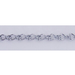 【エントリーでP10倍◆】ニッサチェイン クローム 二重チェン 30m ガーデニング 園芸 庭仕事 外仕事 作業 ワイヤーロープ 吊下げ金具 ハンキング チェーン ワイヤー フック プランター セキュ