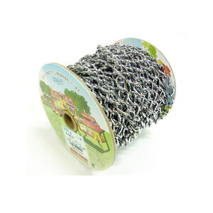 【エントリーでP10倍◆】ニッサチェイン R-IM123 クローム鉄マンテル 15m巻 ガーデニング 園芸 庭仕事 外仕事 作業 ワイヤーロープ 吊下げ金具 ハンキング チェーン ワイヤー フック プランター