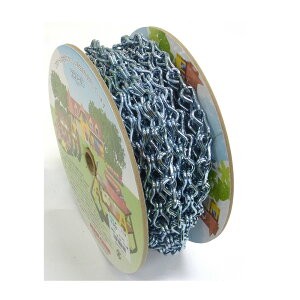 【エントリーでP10倍◆】ニッサチェイン R-IR26 ユニクロ鉄二重 15m巻 ガーデニング 園芸 庭仕事 外仕事 作業 ワイヤーロープ 吊下げ金具 ハンキング チェーン ワイヤー フック プランター セキ