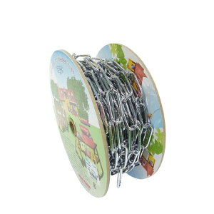 【エントリーでP10倍◆】ニッサチェイン R-IL30 クローム鉄リンクC 15m巻 ガーデニング 園芸 庭仕事 外仕事 作業 ワイヤーロープ 吊下げ金具 ハンキング チェーン ワイヤー フック プランター