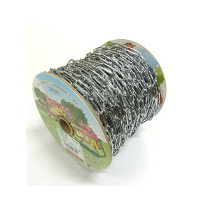 【エントリーでP10倍◆】ニッサチェイン R-IL16 クローム鉄リンクC 30m巻 ガーデニング 園芸 庭仕事 外仕事 作業 ワイヤーロープ 吊下げ金具 ハンキング チェーン ワイヤー フック プランター