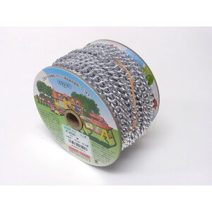 【エントリーでP10倍◆】ニッサチェイン R-AS25 アルミSマンテル 15m巻 銀 ガーデニング 園芸 庭仕事 外仕事 作業 ワイヤーロープ 吊下げ金具 ハンキング チェーン ワイヤー フック プランター