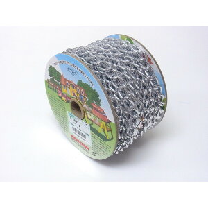 【エントリーでP10倍◆】ニッサチェイン R-AM25 アルミマンテル 15m巻 銀 ガーデニング 園芸 庭仕事 外仕事 作業 ワイヤーロープ 吊下げ金具 ハンキング チェーン ワイヤー フック プランター