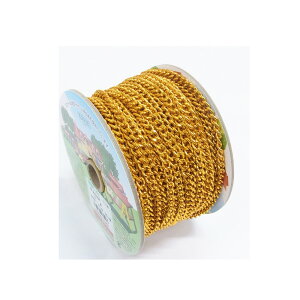 【エントリーでP10倍◆】ニッサチェイン R-AS16F アルミFマンテル 30m巻 金 ガーデニング 園芸 庭仕事 外仕事 作業 ワイヤーロープ 吊下げ金具 ハンキング チェーン ワイヤー フック プランター