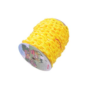 【エントリーでP10倍◆】ニッサチェイン R-PW60 プラカラーチェイン 30m巻 黄 ガーデニング 園芸 庭仕事 外仕事 作業 ワイヤーロープ 吊下げ金具 ハンキング チェーン ワイヤー フック プランタ