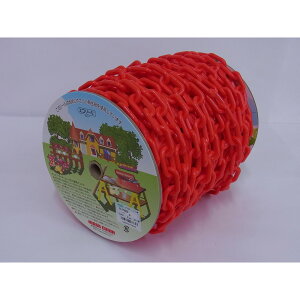 【エントリーでP10倍◆】ニッサチェイン R-PW60 プラカラーチェイン 30m巻 赤 ガーデニング 園芸 庭仕事 外仕事 作業 ワイヤーロープ 吊下げ金具 ハンキング チェーン ワイヤー フック プランタ