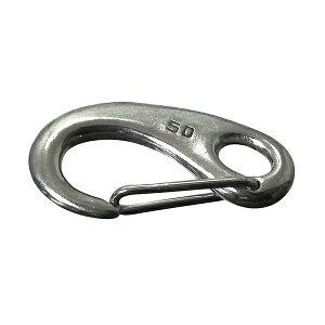 【エントリーでP10倍◆】ニッサチェイン ステンスプリングスナップ 50mm ガーデニング 園芸 庭仕事 外仕事 作業 ワイヤーロープ 吊下げ金具 ハンキング チェーン ワイヤー フック プランター