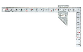 【スーパーセールP10倍！】シンワ測定 定規 曲尺 測定工具 計測器 DIY12486曲尺厚手広巾シルバー30ストッパーJIS