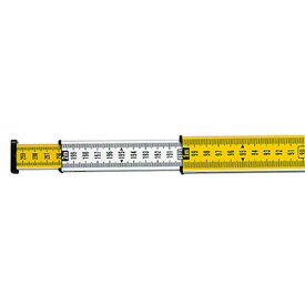 シンワ測定 定規 測定器 直尺 曲尺 巻尺 76900アルミスタッフミニ棒3m3段