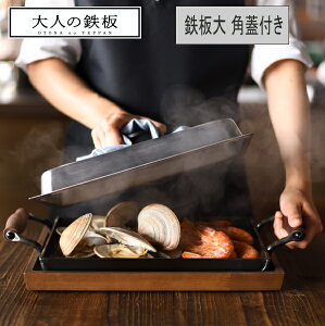 大人のフライパン フライパン 鉄板大 角 フライパン 蓋付き AUX オークス日本製 ステーキ ハンバーグ IH対応 ガス ヒルナンデス 家事えもん 焼肉 本格 鉄板 鉄のフライパン おしゃれ ギフト 保