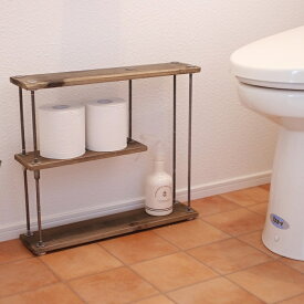 【SALE10％off】wood iron shelf 400*457*100〈グレイッシュカラー〉トイレットペーパー 棚 ラック トイレラック トイレットペーパーラック トイレットペーパー収納 おしゃれ トイレ収納ラック トイレ収納棚 トイレ用収納 トイレットペーパー収納棚 トイレの収納棚