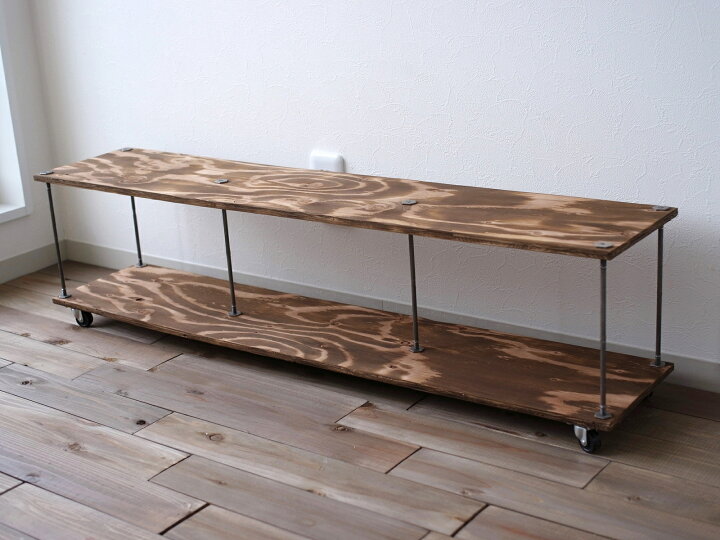 楽天市場】SALE テレビCM掲載wood iron shelf 265*1100*225 