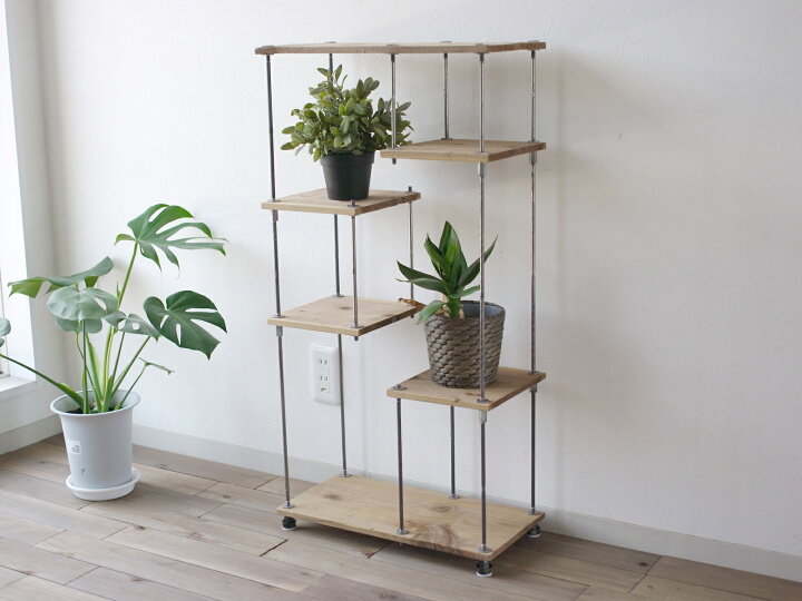 楽天市場】wood iron shelf 890*450*225〈ナチュラル〉（アイアン 棚 
