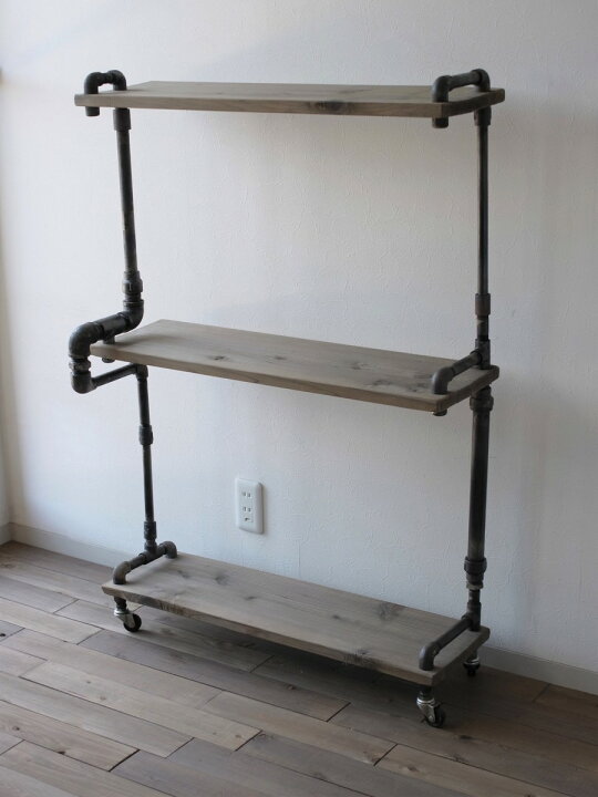 楽天市場】【現品限り】vintage iron shelf 1180*800*310（アイアン 棚 