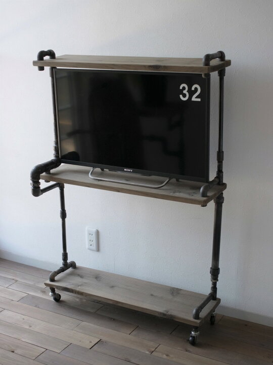 楽天市場】【現品限り】vintage iron shelf 1180*800*310（アイアン 棚 