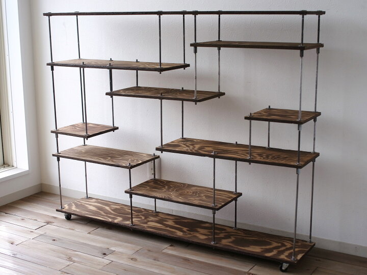 楽天市場】【SALE15％off】テレビCM掲載wood iron shelf 970 