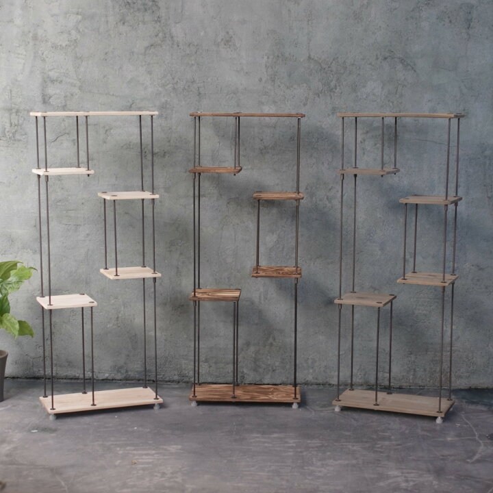 楽天市場】【テレビCM掲載】wood iron shelf 1190*450*225 