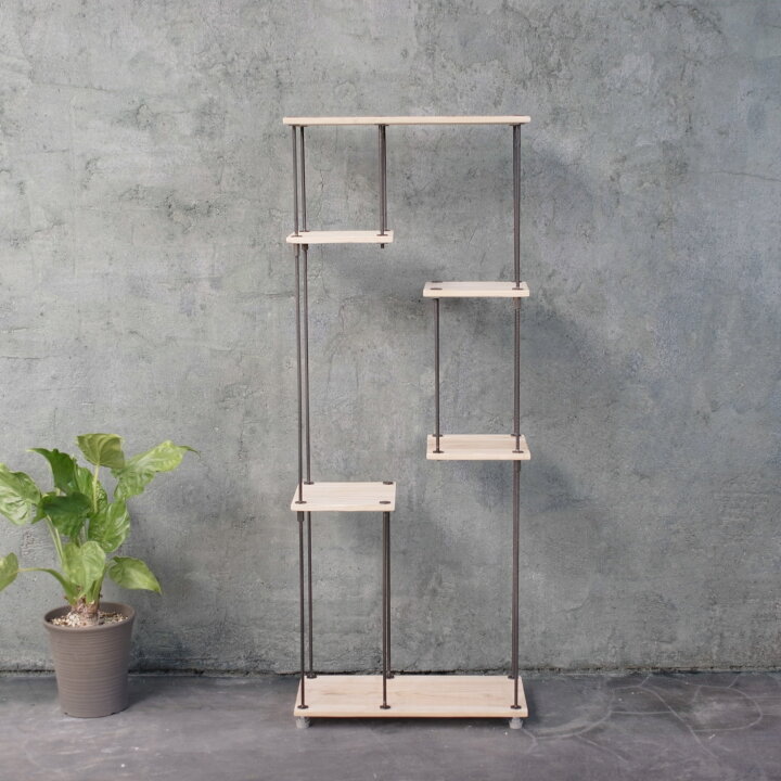 楽天市場】【テレビCM掲載】wood iron shelf 1190*450*225〈ナチュラル 
