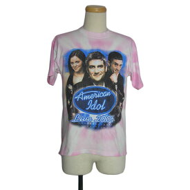 【中古】ツアーTシャツ TV番組 American Idol タイダイ Mサイズ プリント Tシャツ 半袖 古着