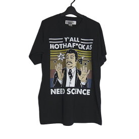 【新品】GILDAN プリントTシャツ 半袖 メンズ Lサイズ 黒色 ティーシャツ Tシャツ NEED SCIENCE