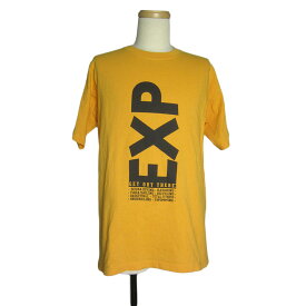 【中古】tシャツ ティーシャツ プリントTシャツ 黄色 古着 メンズ サイズS トップス
