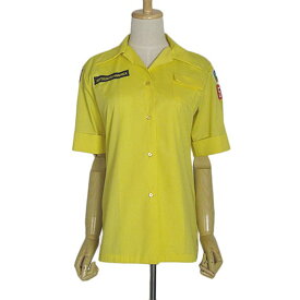 【中古】ボーイスカウト オブ アメリカ シャツ 黄色 レディース ビンテージ 古着 BOY SCOUTS OF AMERICA