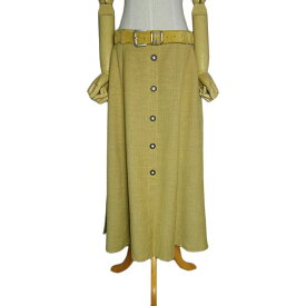 【中古】カントリースカート チロルスカート ベルト付き レディース80.5cm ヨーロッパ 民族衣装 古着