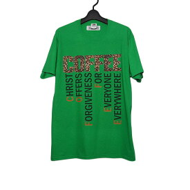 【新品】FRUIT OF THE LOOM 珈琲 プリント Tシャツ 緑 グリーン 半袖 メンズ Mサイズ トップス ティーシャツ Tシャツ tee フルーツオブザルーム COFFEE
