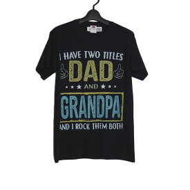【新品】FRUIT OF THE LOOM プリントTシャツ 黒 Sサイズ トップス ティーシャツ Tシャツ DAD AND GRANDPA