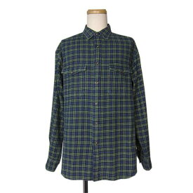 【中古】OLD NAVY オールドネイビー チェック柄 ネルシャツ メンズ Mサイズ 古着 長袖 flannel shirt ユーズド シャツ 【異国屋】