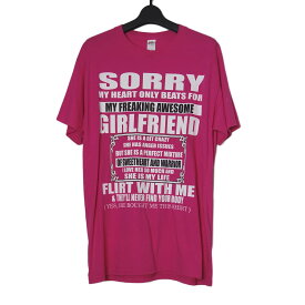 【中古】Tシャツ FRUIT OF THE LOOM ピンク色 プリントTシャツ Mサイズ 古着 ティーシャツ 半袖