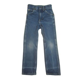 【中古】アメリカ製 Lee デニムパンツ キッズ ジーンズ 古着 子供服 ビンテージ ジーパン 5歳 110cm位 デニム