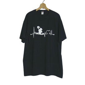 【新品】tシャツ FRUIT OF THE LOOM プリントTシャツ DJ 黒色 半袖 メンズ XLサイズ ティーシャツ