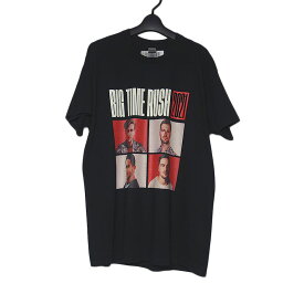 【新品】BIG TIME RUSH バンド プリントTシャツ 半袖 メンズ Lサイズ 黒色 ティーシャツ ミュージック GILDAN
