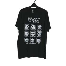 【新品】GILDAN スカル 骸骨 プリントTシャツ 半袖 メンズ Lサイズ トップス ティーシャツ tシャツ 黒色 アウトレット 訳あり