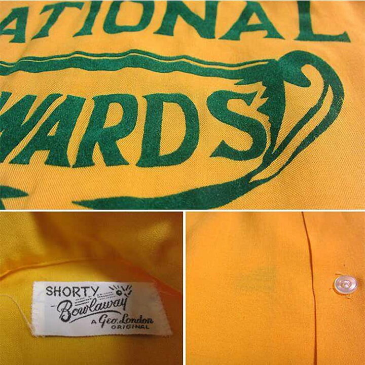 楽天市場】【中古】SHORTY Bowlaway ビンテージ ボウリングシャツ  